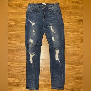 Altar’d State distressed medium wash skinny jeans